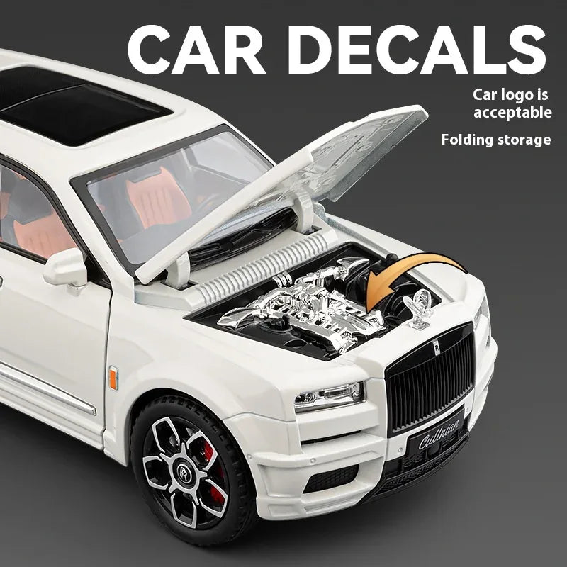 1:20 Rolls Royce Cullinan Diecast Metal Model Car Off Road With Sound And Light - ToylandEU