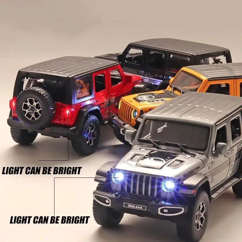  1/22 Diecast Alloy Jeep Wrangler Model Car Sound Light -  ToylandEU™