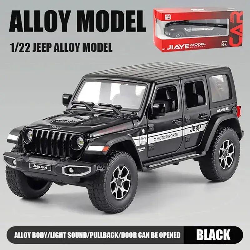  1/22 Diecast Alloy Jeep Wrangler Model Car Sound Light -  ToylandEU™