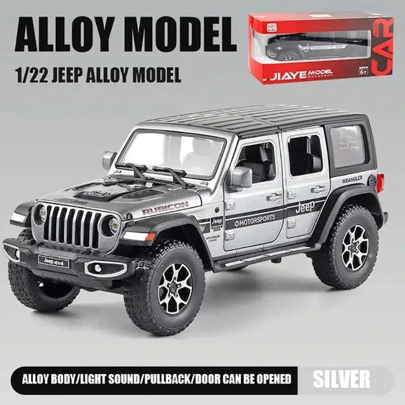  1/22 Diecast Alloy Jeep Wrangler Model Car Sound Light -  ToylandEU™