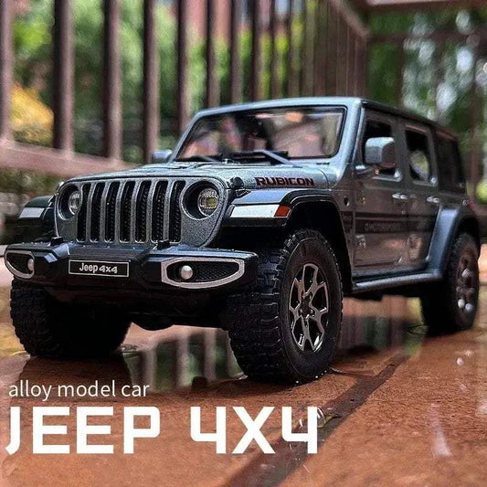  1/22 Diecast Alloy Jeep Wrangler Model Car Sound Light -  ToylandEU™