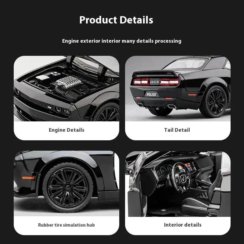  1:22 Metal Diecast Sound Light Police Car -  ToylandEU™