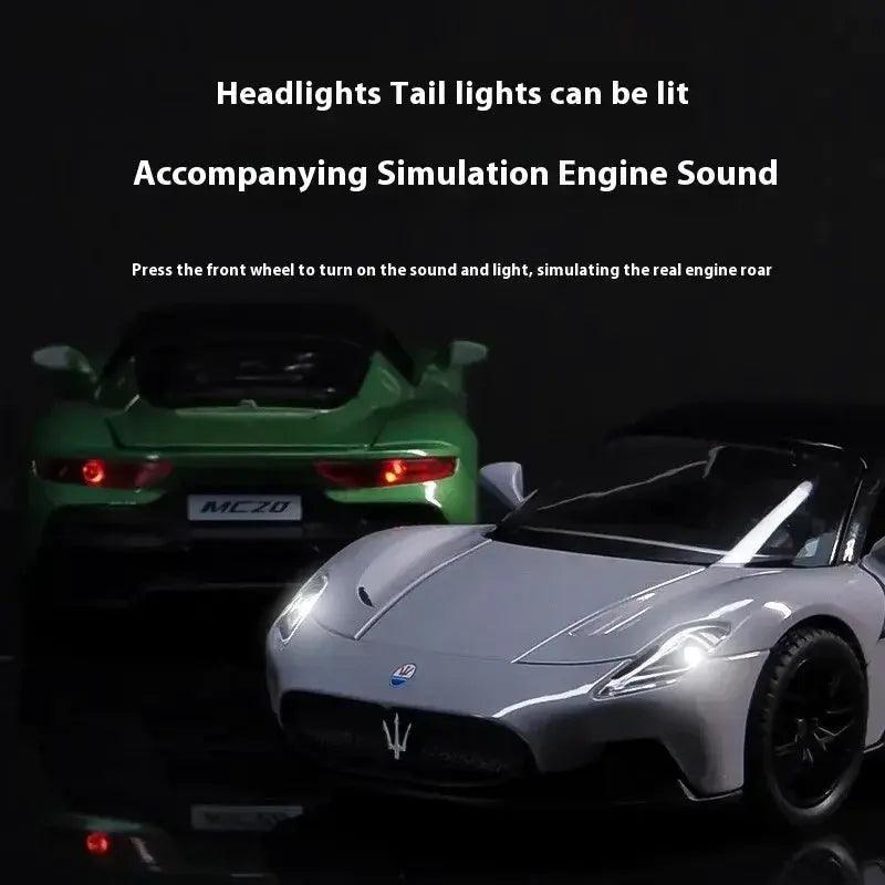  1 22 Scale   Maserati MC20 Diecast Alloy Sound -  ToylandEU™