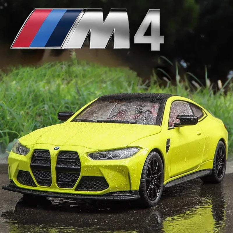 1:23 Diecast BMW M4 G82 Sound and Light Metal Car Model - ToylandEU