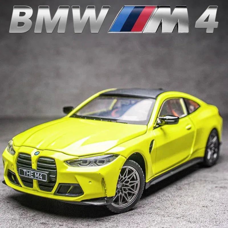 1:23 Diecast BMW M4 G82 Sound and Light Metal Car Model - ToylandEU