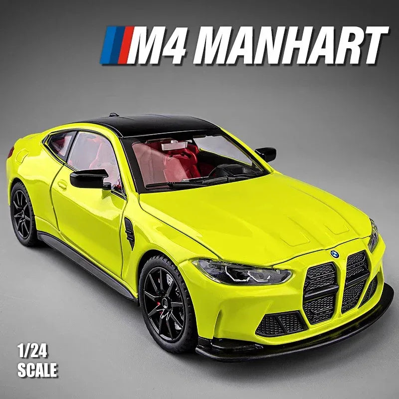 1:23 Diecast BMW M4 G82 Sound and Light Metal Car Model - ToylandEU