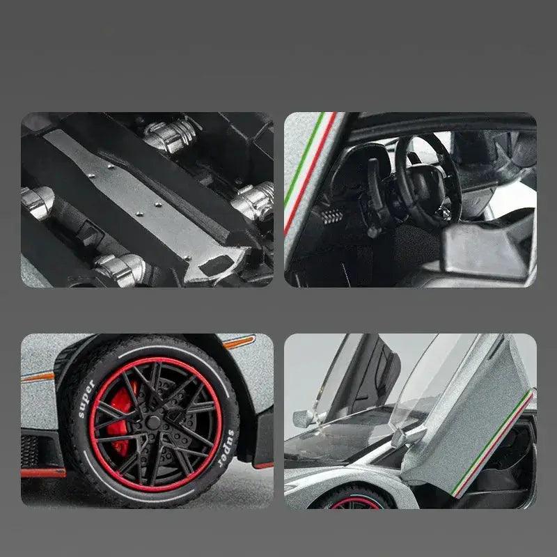  1 24 Alloy Diecast RC Veneno Car With Sound And Lights -  ToylandEU™