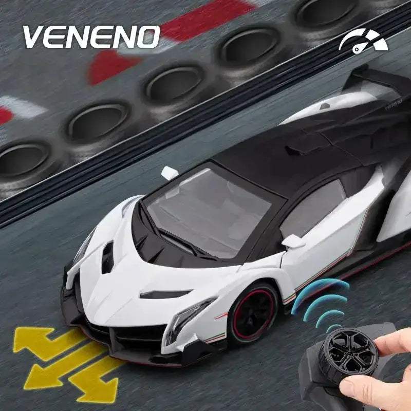  1 24 Alloy Diecast RC Veneno Car With Sound And Lights -  ToylandEU™