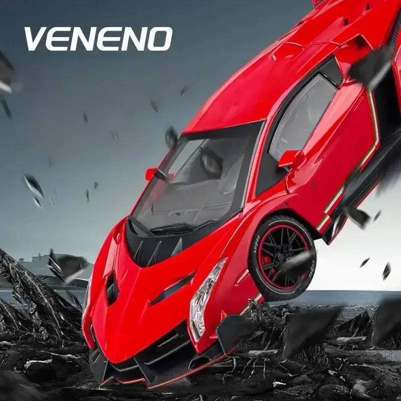  1 24 Alloy Diecast RC Veneno Car With Sound And Lights -  ToylandEU™
