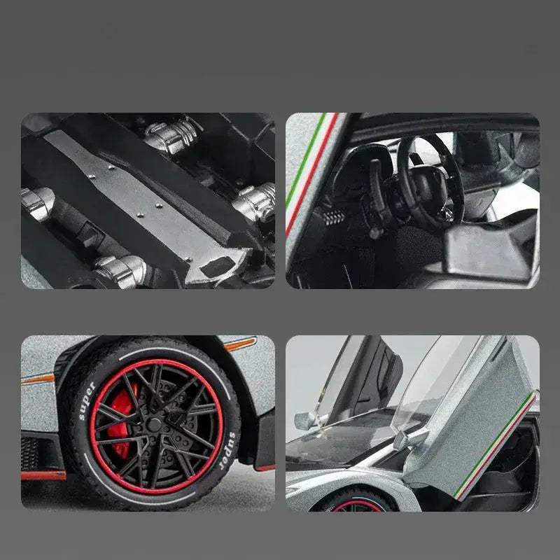  1 24 Alloy Diecast RC Veneno Car With Sound And Lights -  ToylandEU™