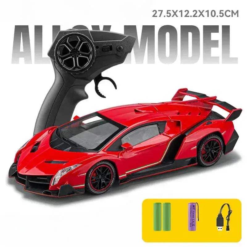  1 24 Alloy Diecast RC Veneno Car With Sound And Lights -  ToylandEU™