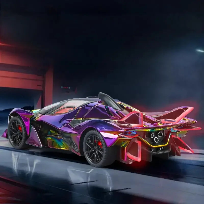 1:24 Apollo EVO Electroplate Diecast Metal Supercar With Sound And Light - ToylandEU