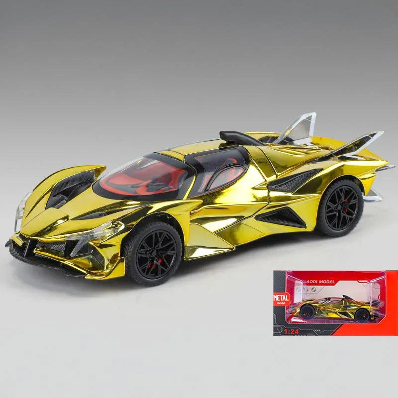 1:24 Apollo EVO Electroplate Diecast Metal Supercar With Sound And Light - ToylandEU