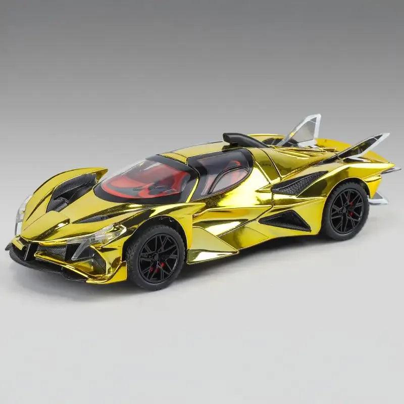 1:24 Apollo EVO Electroplate Diecast Metal Supercar With Sound And Light - ToylandEU