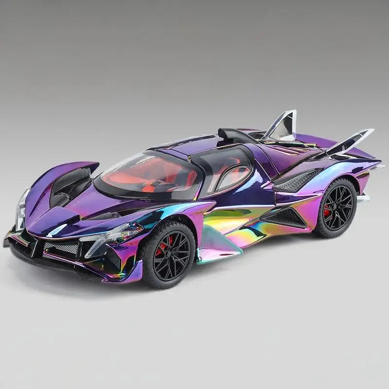 1:24 Apollo EVO Electroplate Diecast Metal Supercar With Sound And Light - ToylandEU