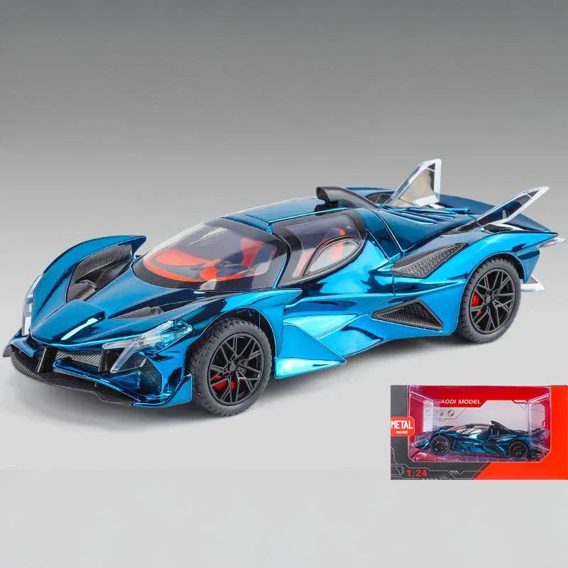 1:24 Apollo EVO Electroplate Diecast Metal Supercar With Sound And Light - ToylandEU