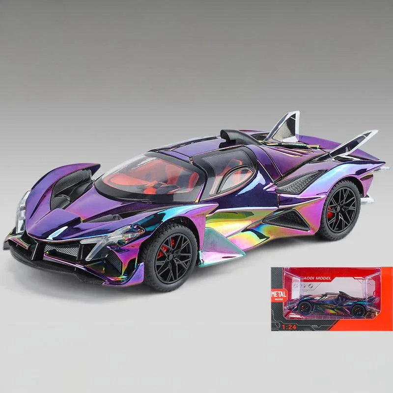 1:24 Apollo EVO Electroplate Diecast Metal Supercar With Sound And Light - ToylandEU