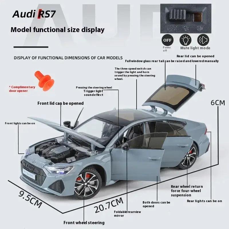  1:24 Audi RS7 Diecast Alloy Car With Sound -  ToylandEU™