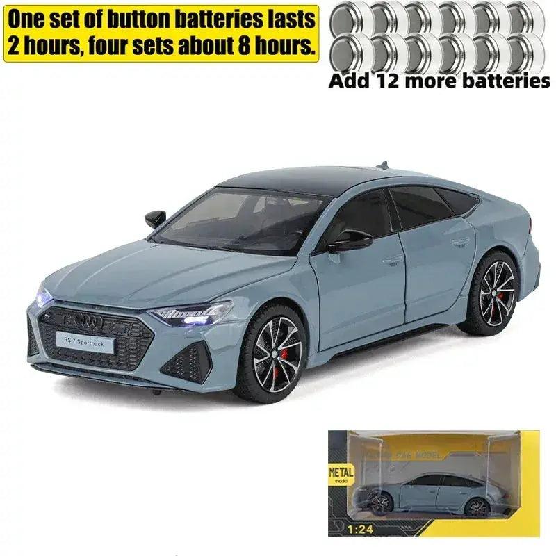  1:24 Audi RS7 Diecast Alloy Car With Sound -  ToylandEU™