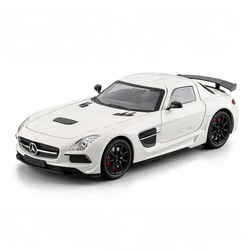1:24 Benz SLS AMG Diecast Alloy Model Car With Sound And Light Pull Back - ToylandEU