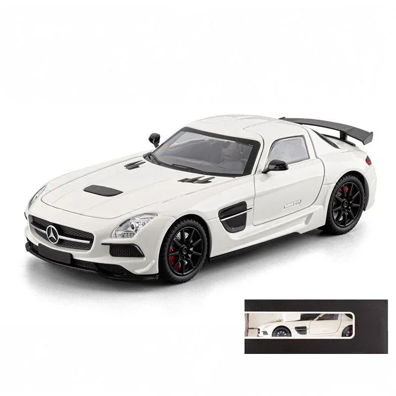 1:24 Benz SLS AMG Diecast Alloy Model Car With Sound And Light Pull Back - ToylandEU