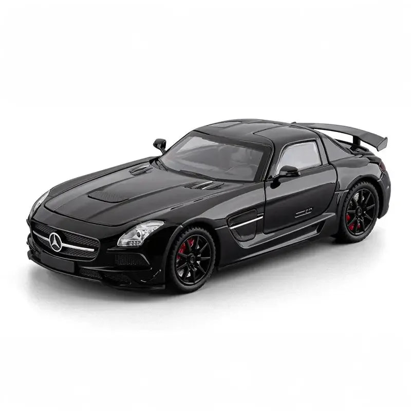 1:24 Benz SLS AMG Diecast Alloy Model Car With Sound And Light Pull Back - ToylandEU