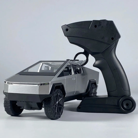 1:24 Cybertruck RC Car Off Road Alloy Diecast Sound And Light Remote Control - ToylandEU