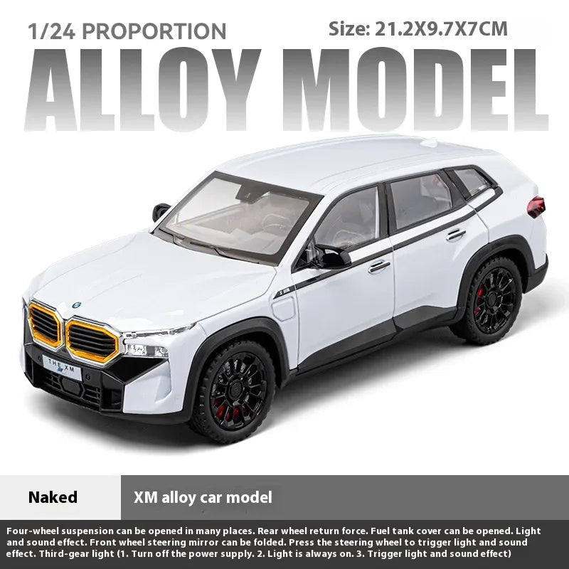 1:24 Diecast Alloy BMW XM Model Car With Sound And Light - ToylandEU
