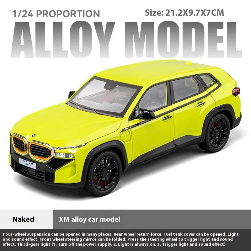 1:24 Diecast Alloy BMW XM Model Car With Sound And Light - ToylandEU