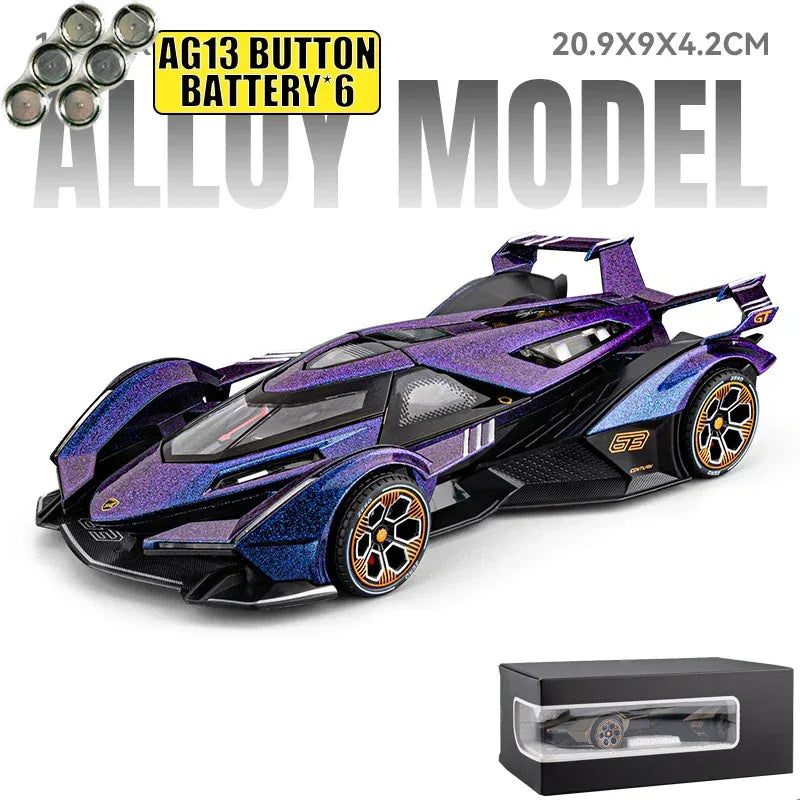 1:24 Diecast Alloy Car Model V12 Vision GT Gran Turismo Super Concept - ToylandEU