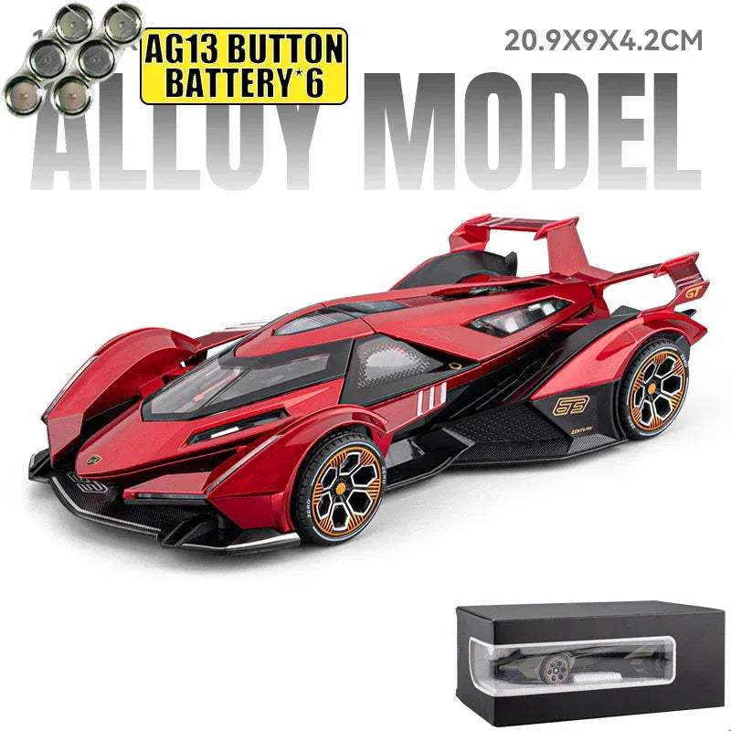 1:24 Diecast Alloy Car Model V12 Vision GT Gran Turismo Super Concept - ToylandEU