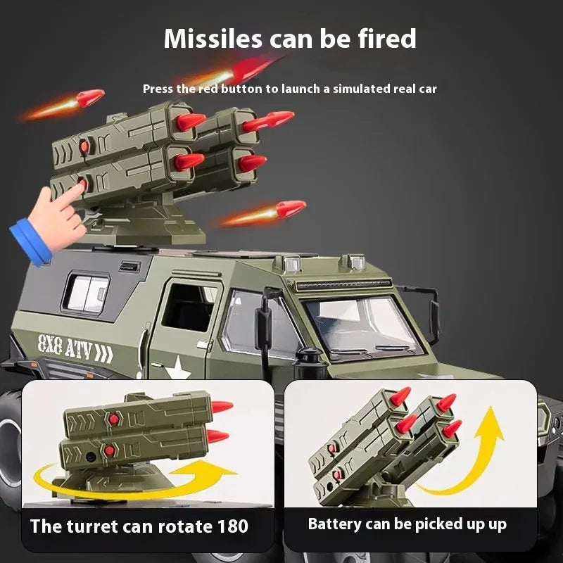 1:24 Diecast Alloy Conqueror Shaman Police Armored Vehicle Model Car - ToylandEU