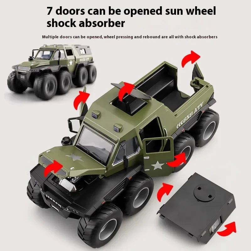 1:24 Diecast Alloy Conqueror Shaman Police Armored Vehicle Model Car - ToylandEU