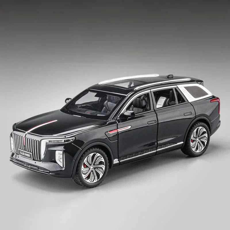 1:24 Diecast Alloy Model Car Hongqi EHS9 SUV With Sound And Light - ToylandEU