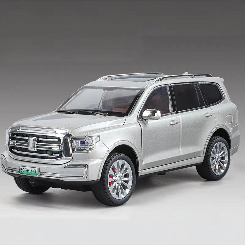 1 24 Diecast Alloy Tank 500 Hi4T SUV With Sound and Light Pull Back - ToylandEU