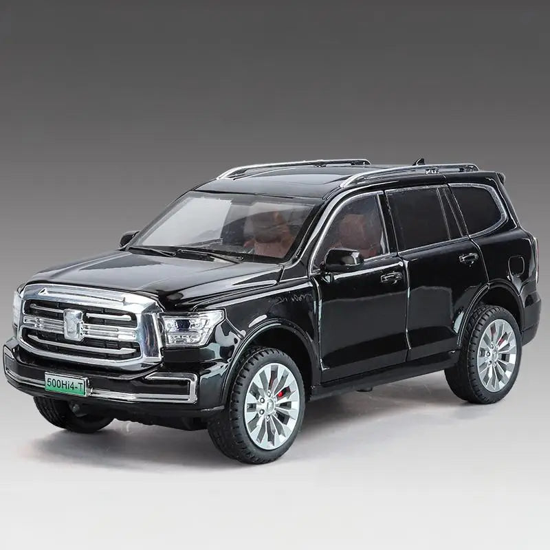 1 24 Diecast Alloy Tank 500 Hi4T SUV With Sound and Light Pull Back - ToylandEU