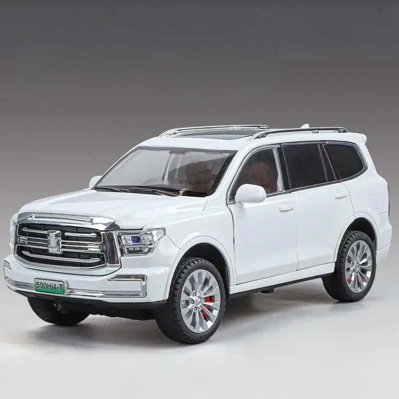 1 24 Diecast Alloy Tank 500 Hi4T SUV With Sound and Light Pull Back - ToylandEU