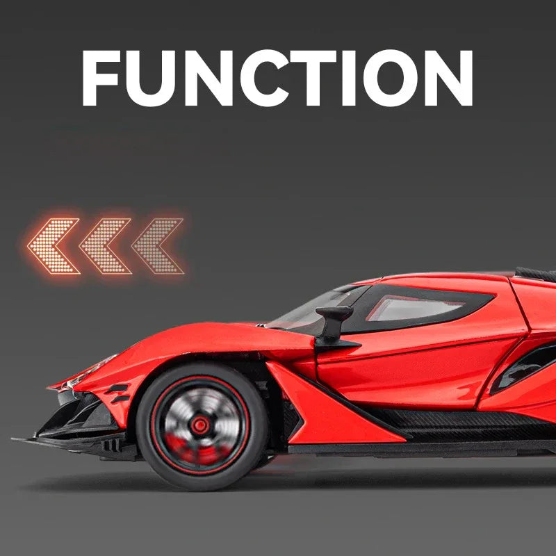 1:24 Diecast Apollo EVO Gumperts Car Red Metal And Plastic - ToylandEU