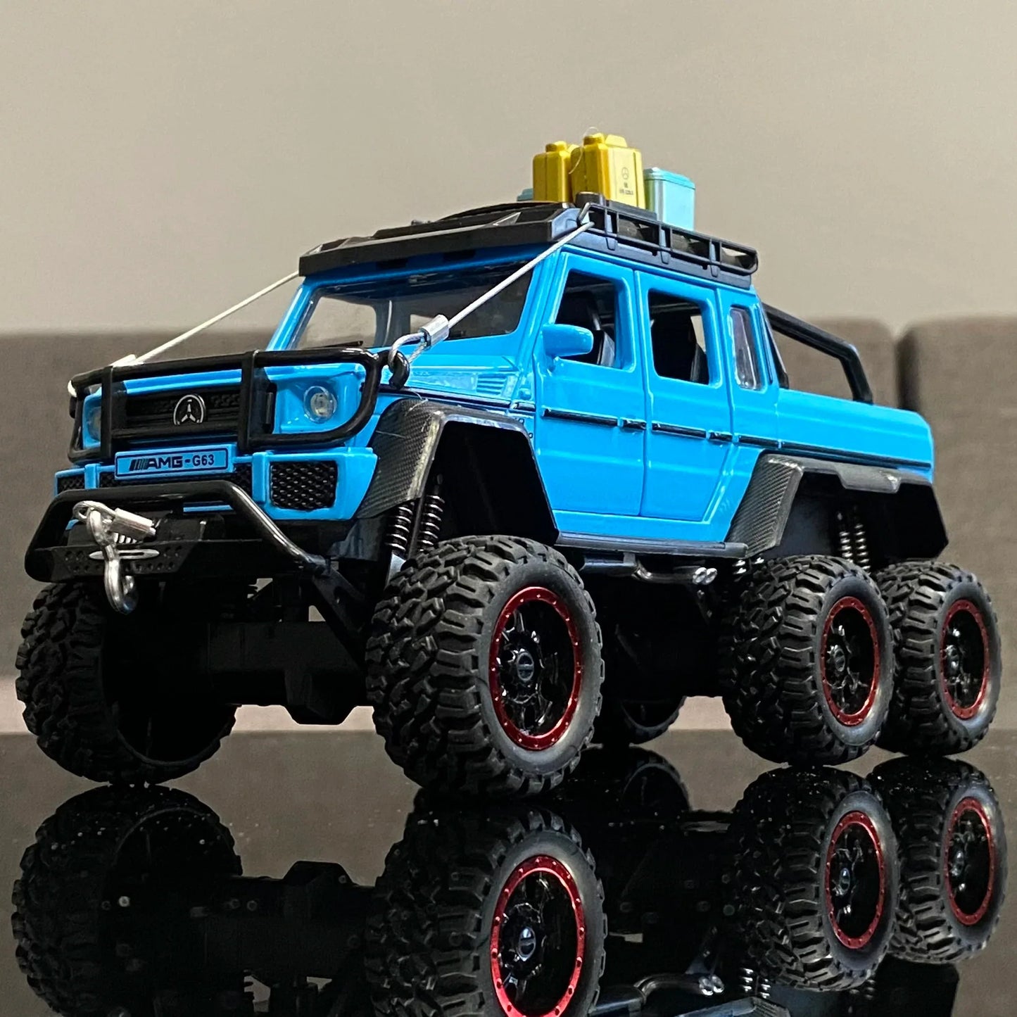 1:24 Diecast Benz G63 6x6 Adventure Edition Off Road SUV Alloy Sound Light - ToylandEU