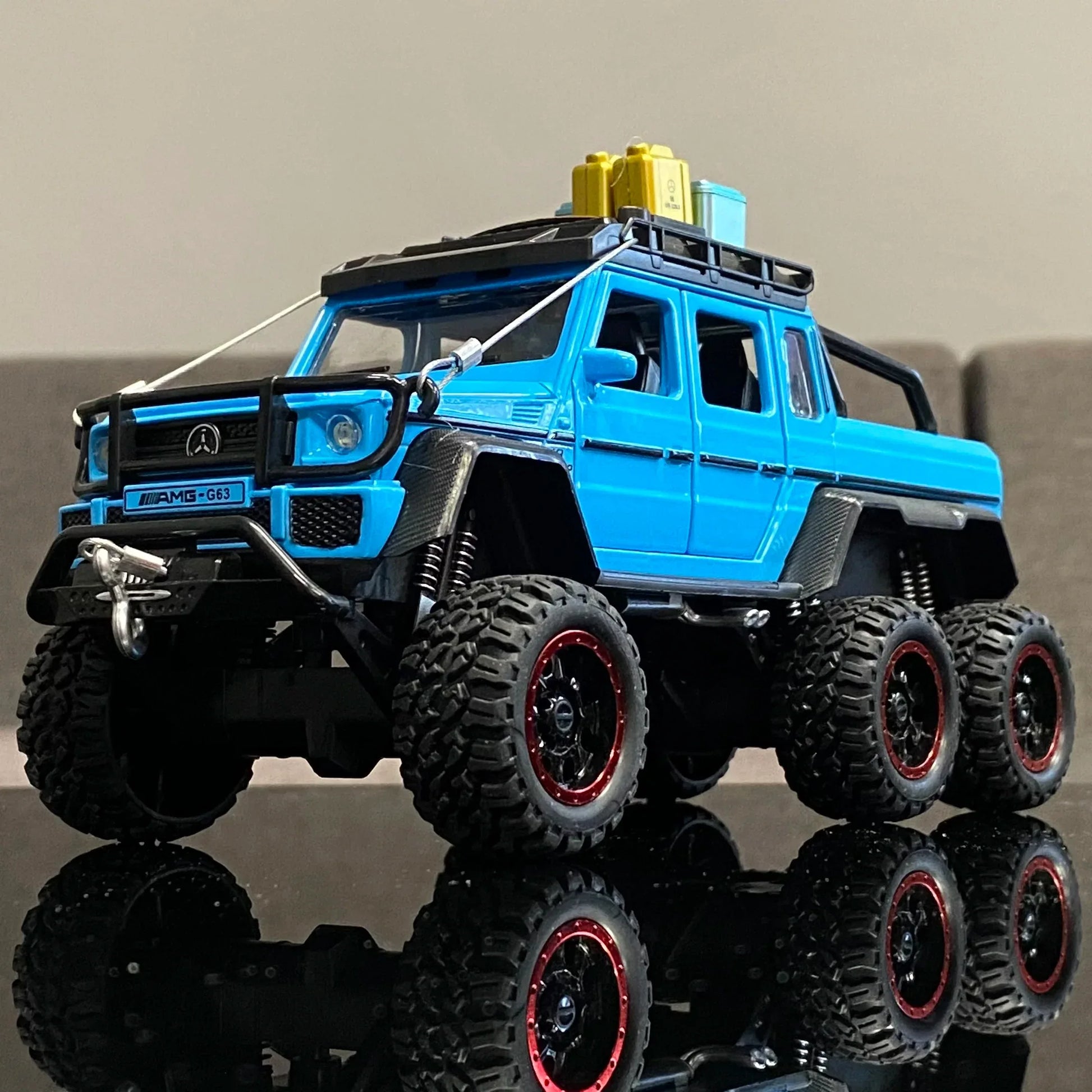 1:24 Diecast Benz G63 6x6 Adventure Edition Off Road SUV Alloy Sound Light - ToylandEU