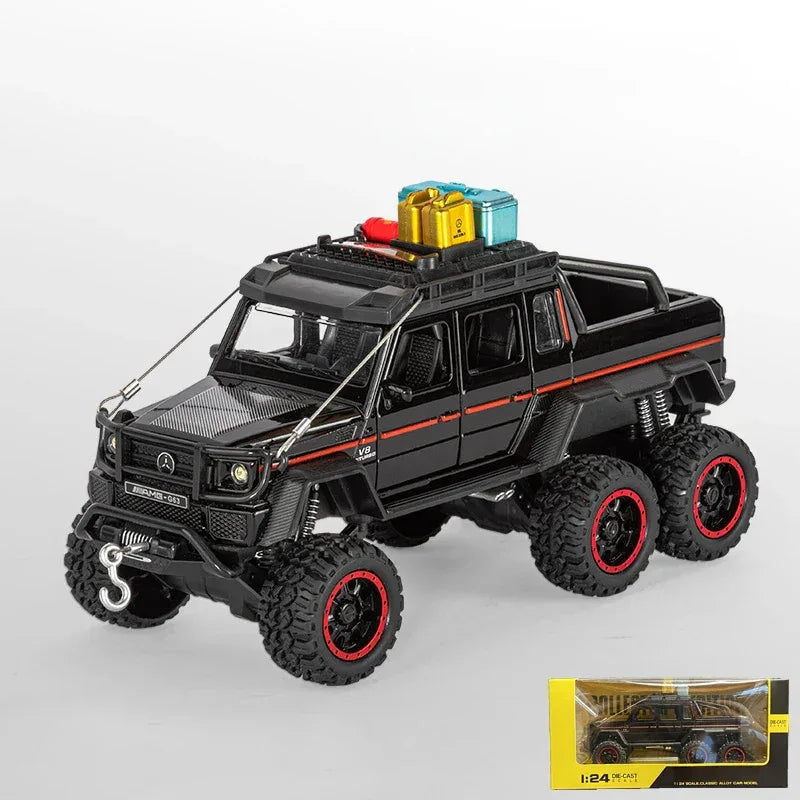 1:24 Diecast Benz G63 6x6 Adventure Edition Off Road SUV Alloy Sound Light - ToylandEU