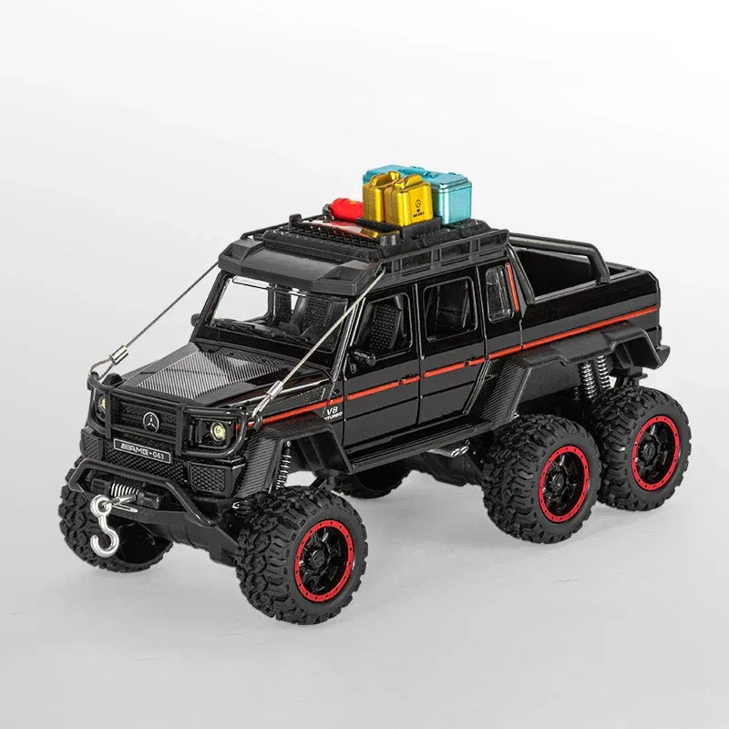 1:24 Diecast Benz G63 6x6 Adventure Edition Off Road SUV Alloy Sound Light - ToylandEU