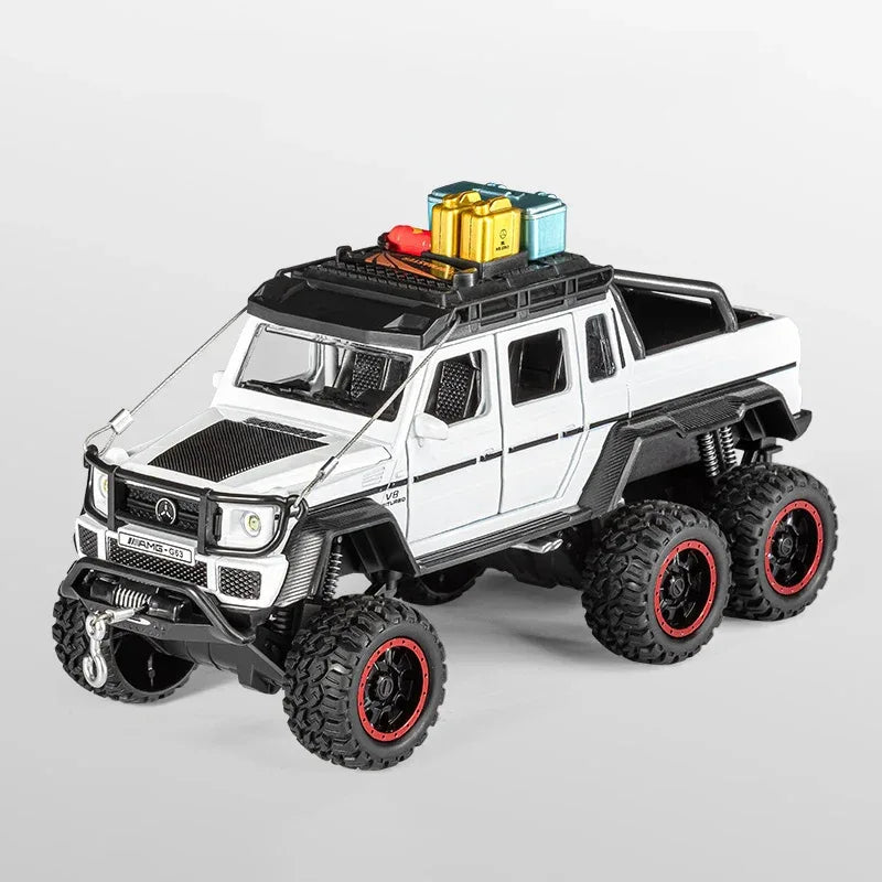 1:24 Diecast Benz G63 6x6 Adventure Edition Off Road SUV Alloy Sound Light - ToylandEU