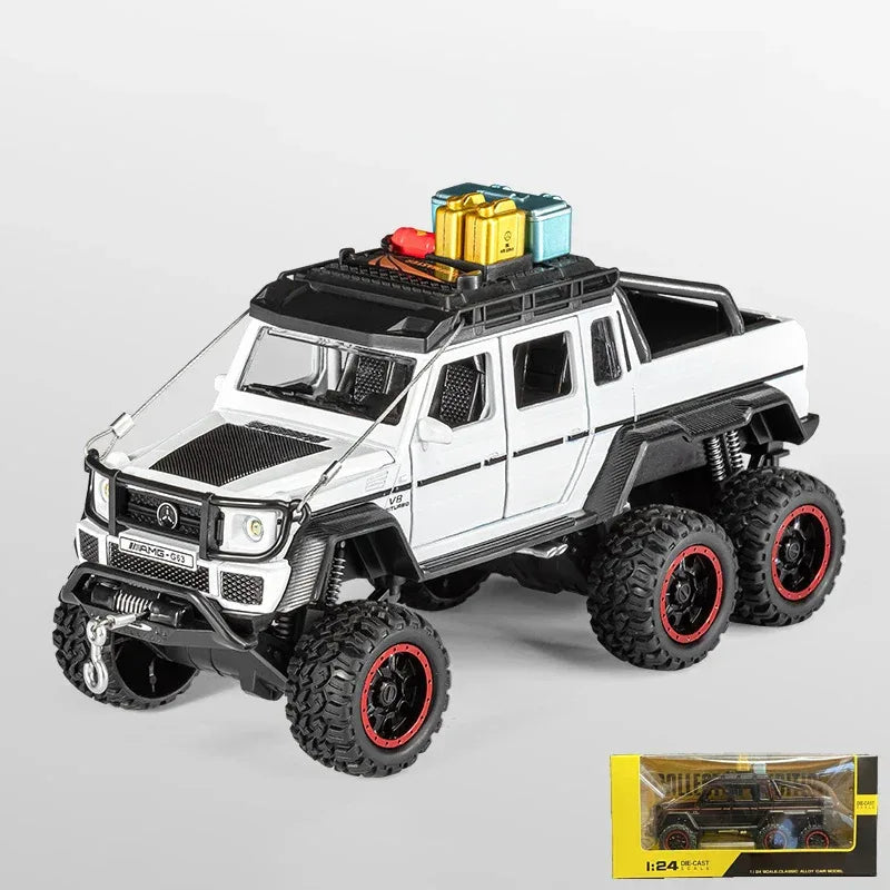 1:24 Diecast Benz G63 6x6 Adventure Edition Off Road SUV Alloy Sound Light - ToylandEU