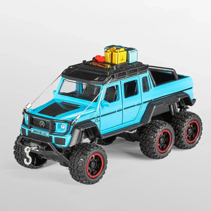 1:24 Diecast Benz G63 6x6 Adventure Edition Off Road SUV Alloy Sound Light - ToylandEU