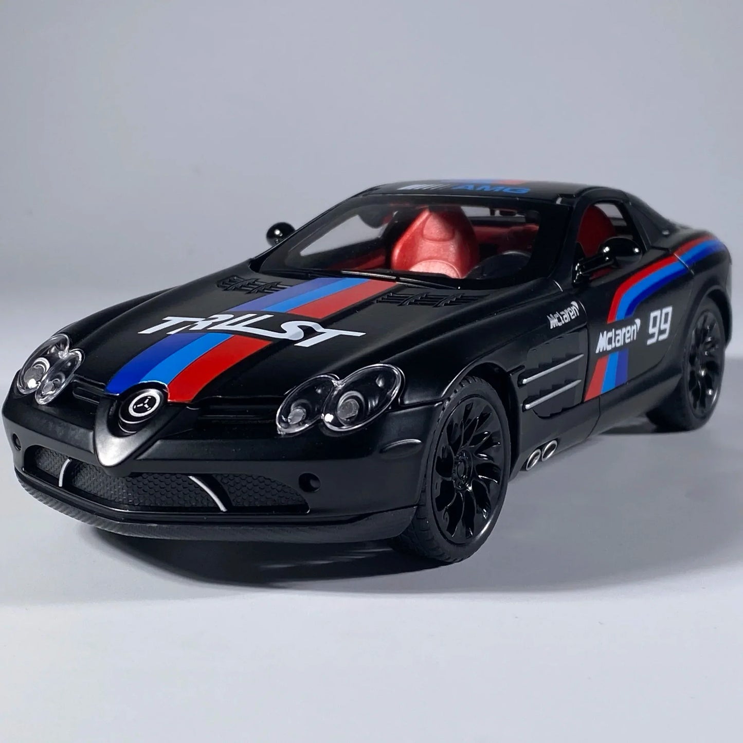 1:24 Diecast Benz SLR McLaren 722 AMG Metal Car Sound Light Pullback - ToylandEU