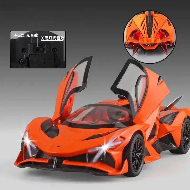  1 24 Diecast Bolide Model Car Pull Back Sound Light -  ToylandEU™