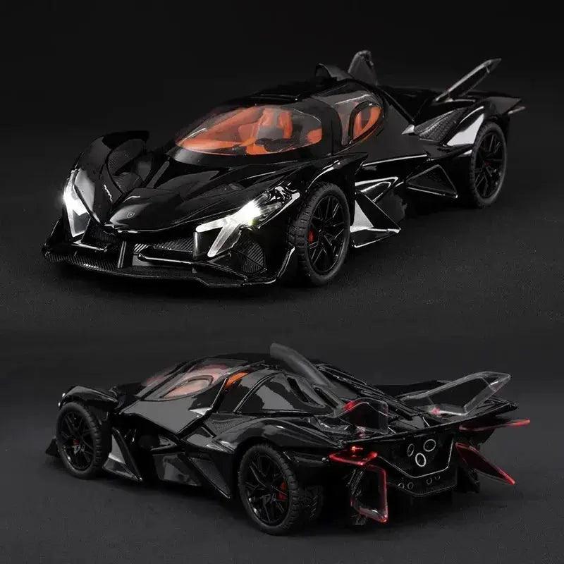  1 24 Diecast Bolide Model Car Pull Back Sound Light -  ToylandEU™