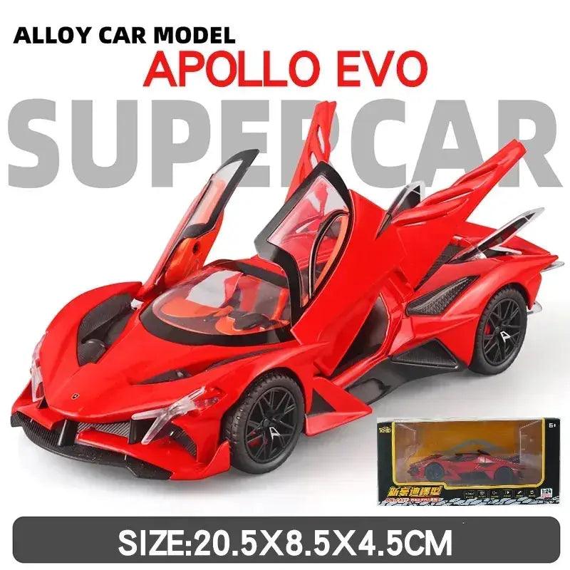  1 24 Diecast Bolide Model Car Pull Back Sound Light -  ToylandEU™