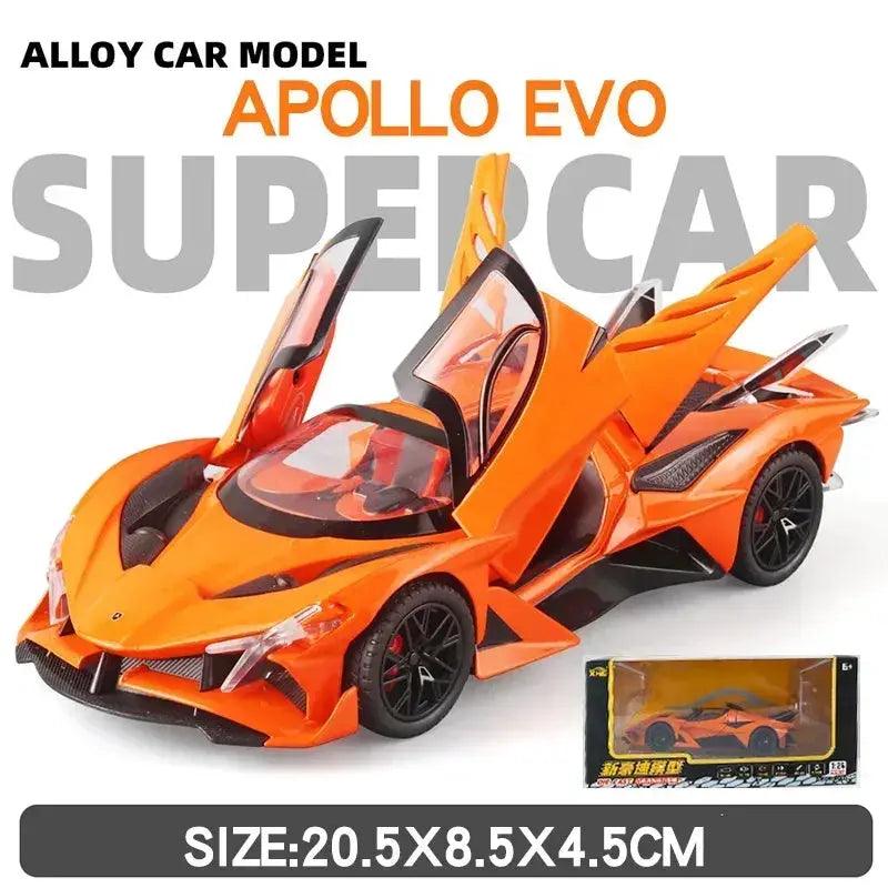  1 24 Diecast Bolide Model Car Pull Back Sound Light -  ToylandEU™